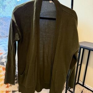 Madewell Olive Cardigan Sweater